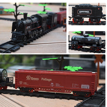 Load image into Gallery viewer, Classical Freight Train Water Steam Locomotive Playset
