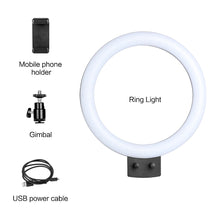 Load image into Gallery viewer, Mini LED Video Selfie Ring Light With Tripod
