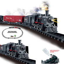 Load image into Gallery viewer, Classical Freight Train Water Steam Locomotive Playset
