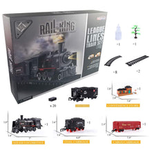 Load image into Gallery viewer, Classical Freight Train Water Steam Locomotive Playset
