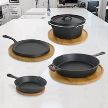 Load image into Gallery viewer, Pre-Seasoned Cast Iron Cookware Set
