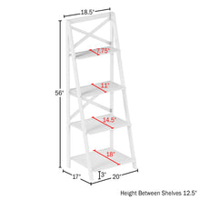 Load image into Gallery viewer, Home 4-Tier Freestanding Ladder Bookshelf
