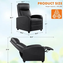 Load image into Gallery viewer, Massage Recliner Chairs with Padded Seat Backrest
