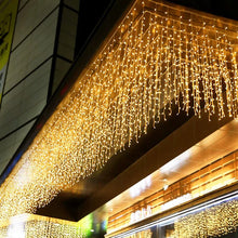 Load image into Gallery viewer, LED Icicle Curtain String Light Garland
