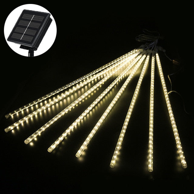 Outdoor Solar Meteor Shower Lights