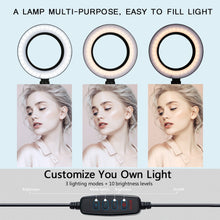 Load image into Gallery viewer, Led Selfie Ring Light With Tripod
