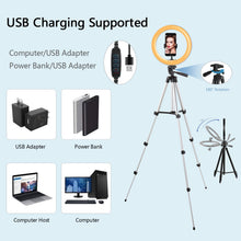 Load image into Gallery viewer, Led Selfie Ring Light With Tripod
