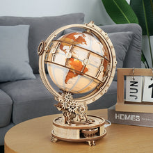 Load image into Gallery viewer, Luminous Wooden Globe Light
