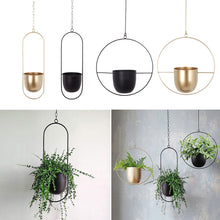 Load image into Gallery viewer, Metal Chain Hanging Plant Pot - lanceinternetenterprises
