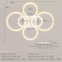 Load image into Gallery viewer, Modern Smart LED Ceiling Lights - lanceinternetenterprises
