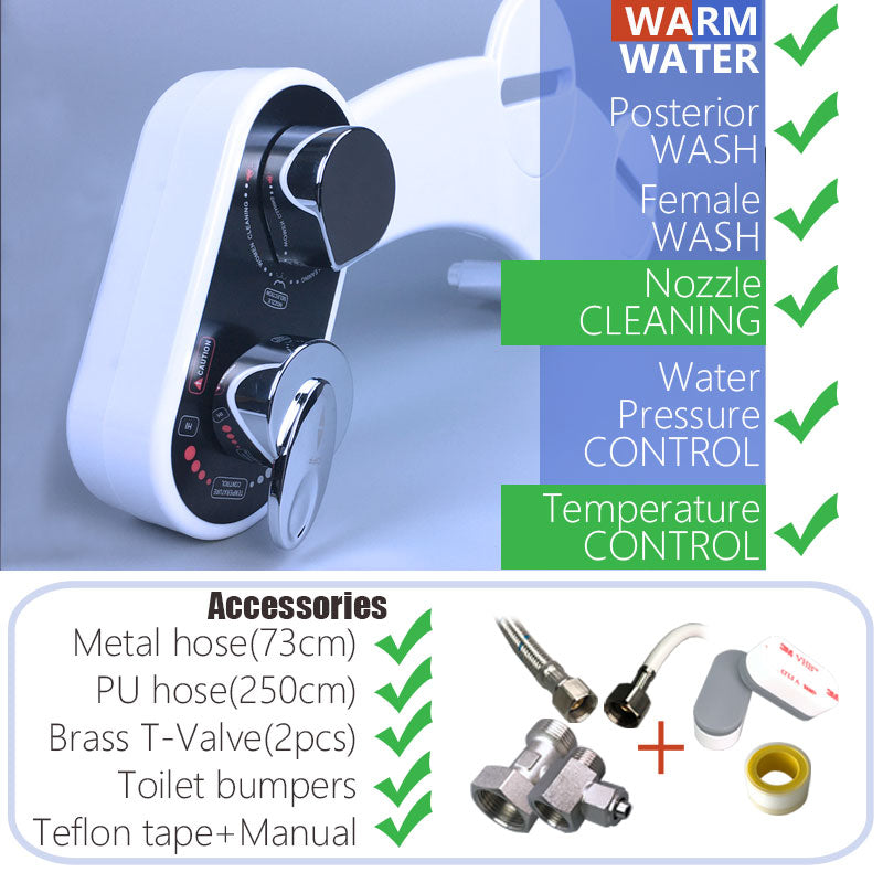 Toilet Attachment Bidet Dual - lanceinternetenterprises