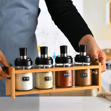 Load image into Gallery viewer, Wooden Spice Rack Kitchen Organizer
