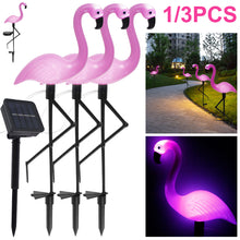 Load image into Gallery viewer, Solar Flamingo Light
