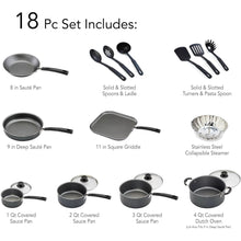 Load image into Gallery viewer, 18 Piece Non-stick Cookware Set
