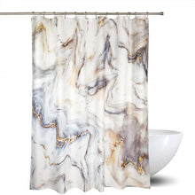 Load image into Gallery viewer, 4Pcs Marble Style Shower Curtain Set with Non-Slip Rugs - lanceinternetenterprises
